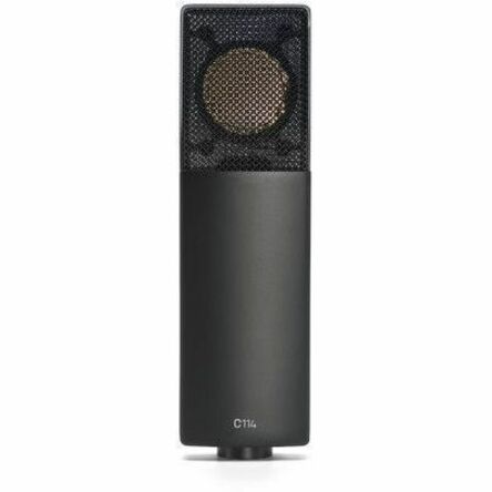 AKG C114 Plug-in Condenser Microphone for Vocals, Piano, String Instrument, Horn, Woodwind Instrument, Drum, Percussion, Guitar Amplifier, Studio, Podcasting, Video Blogging, ... - Black