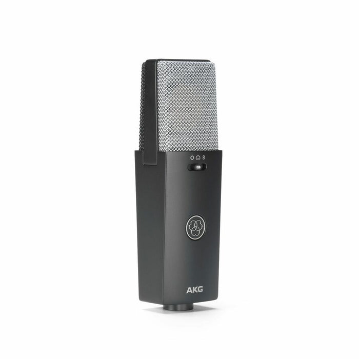 AKG C114 Plug-in Condenser Microphone for Vocals, Piano, String Instrument, Horn, Woodwind Instrument, Drum, Percussion, Guitar Amplifier, Studio, Podcasting, Video Blogging, ... - Black