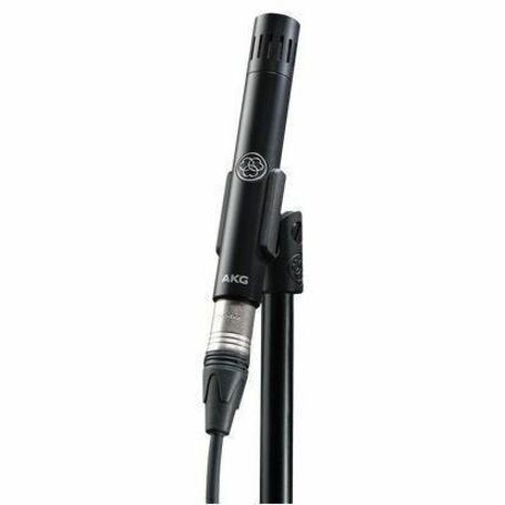AKG C151 Plug-in Electret Condenser Microphone for Studio, Live Instrument, Broadcasting, Vocals, Piano, String Instrument, Horn, Woodwind Instrument, Drum, Percussion, Guitar Amplifier, ... - Black