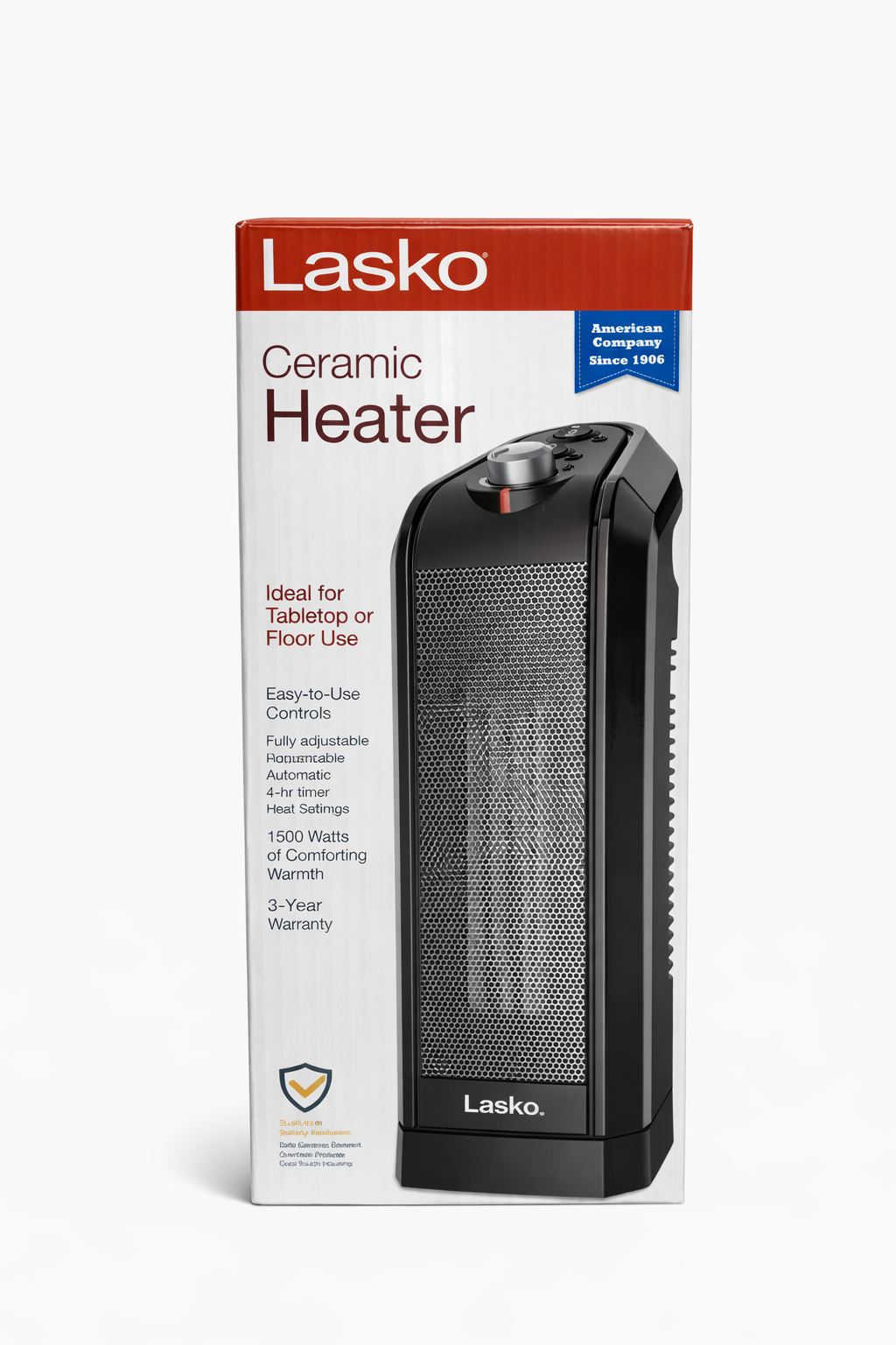 Lasko Ultra Ceramic Tower Heater with Digital Controls & Remote – Black