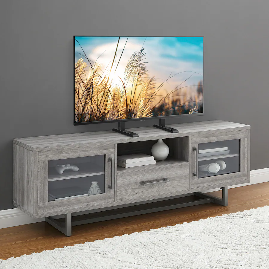 Insignia™ - Universal TV Feet Replacement Kit for TVs 49 -77" or 100 lbs - Black