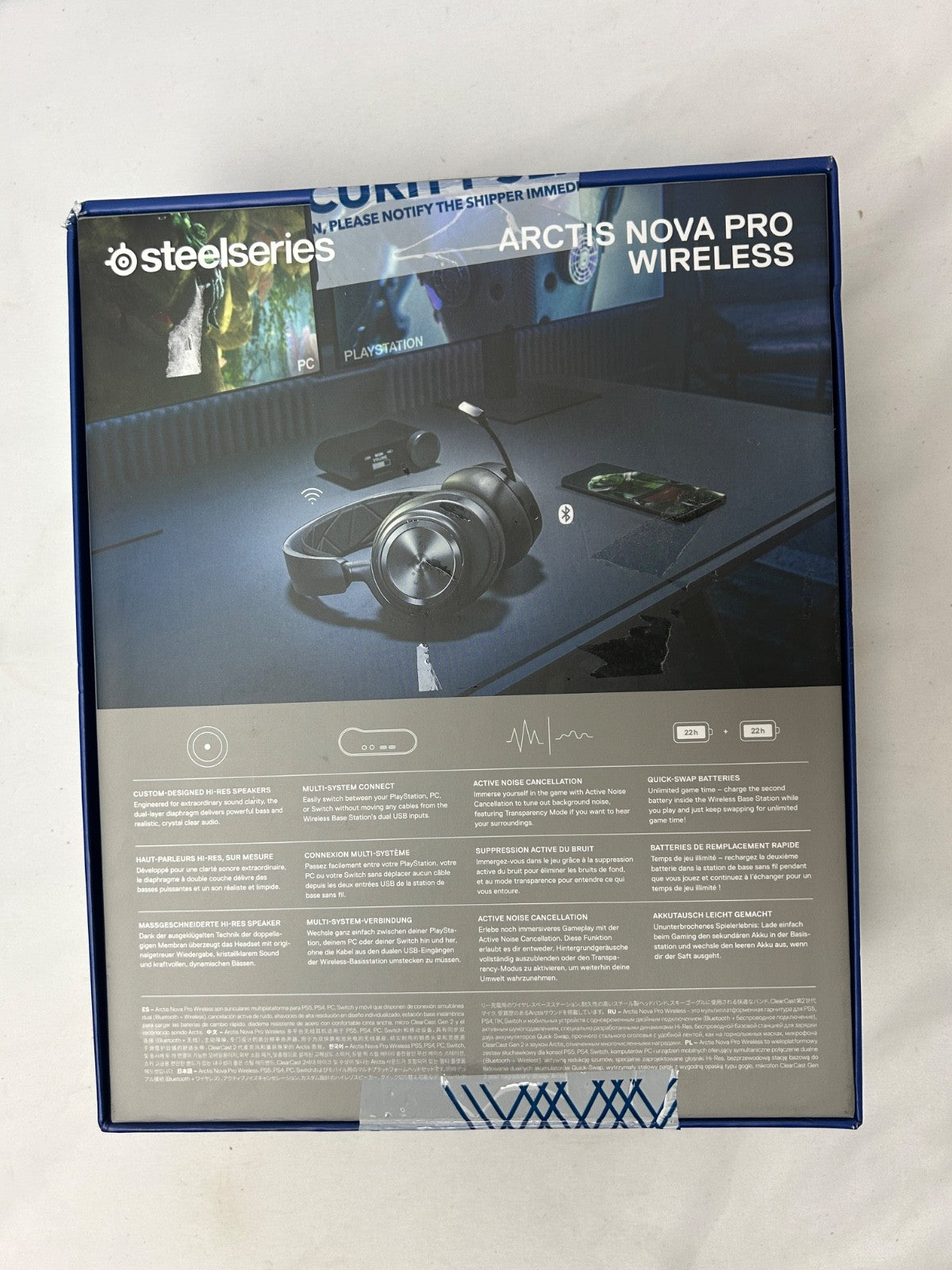 SteelSeries Arctis Nova Pro Wireless Noise Cancelling Headset Playstation/PC NIB