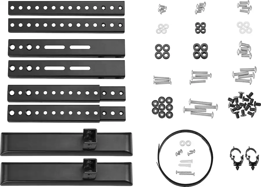 Insignia™ - Universal TV Feet Replacement Kit for TVs 49 -77" or 100 lbs - Black