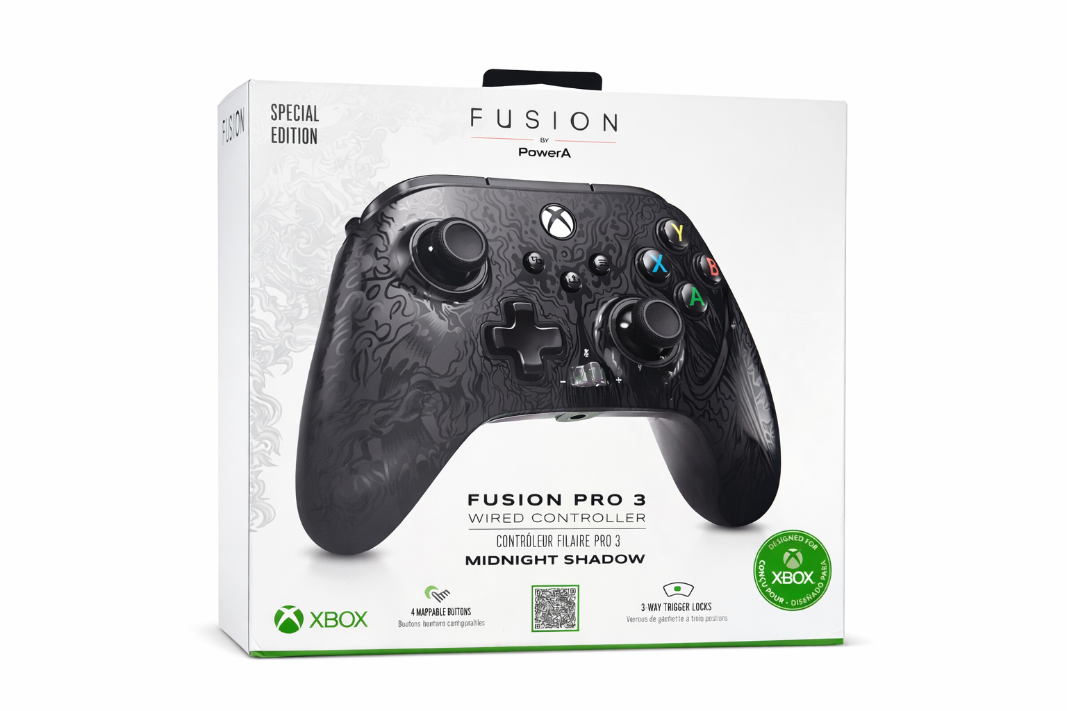 PowerA Fusion Pro 3 Midnight Shadow Wired Mappable Controller for Xbox