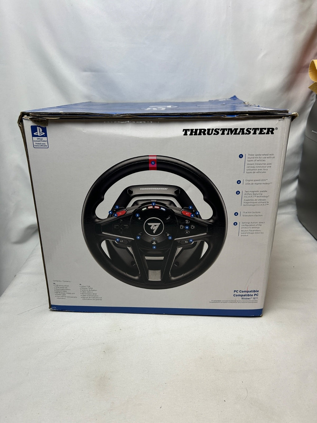 Thrustmaster - T128 Racing Wheel for PlayStation 4, 5 and PC - Black
