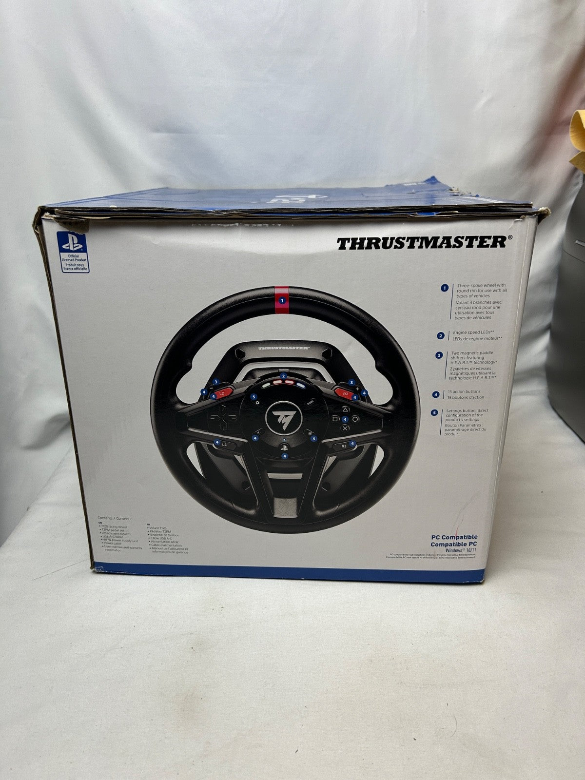 Thrustmaster - T128 Racing Wheel for PlayStation 4, 5 and PC - Black