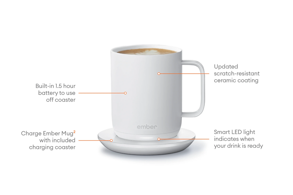 Ember Temperature Control Smart Mug 2, 10 Oz, App-Controlled Heated Coffee Mug