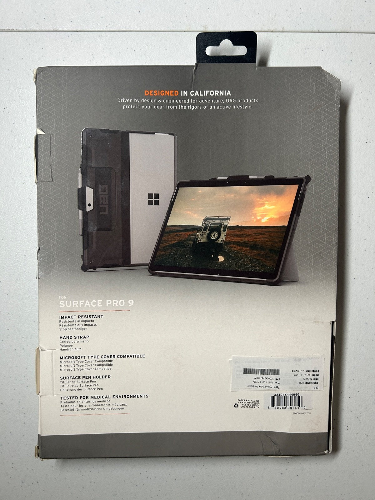 UAG Scout Series Case for Microsoft Surface Pro 9 – Black
