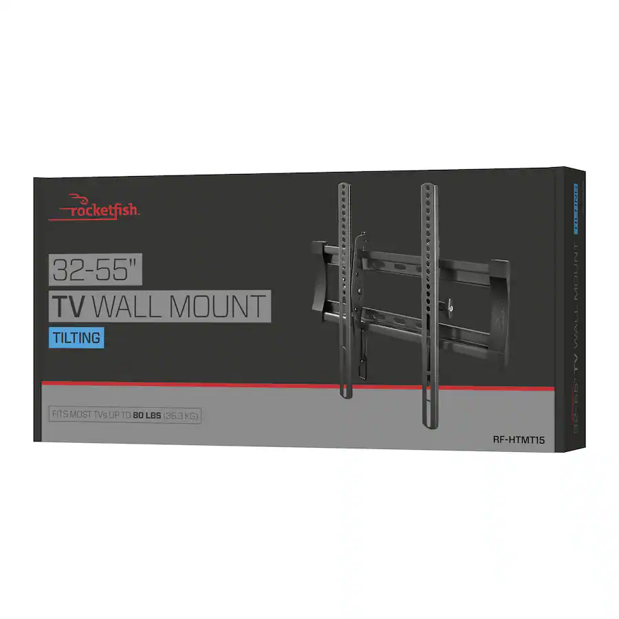 Rocketfish™ - Tilting TV Wall Mount for Most 32"-55" TVs - Black