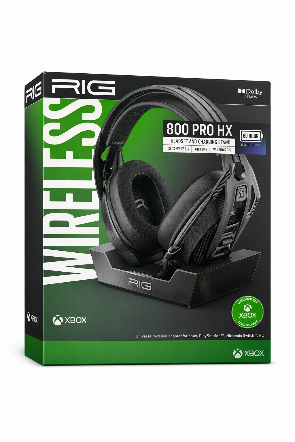 RIG 800 Pro HX Marathon Wireless Headset with Base - Black (10-1172-01)