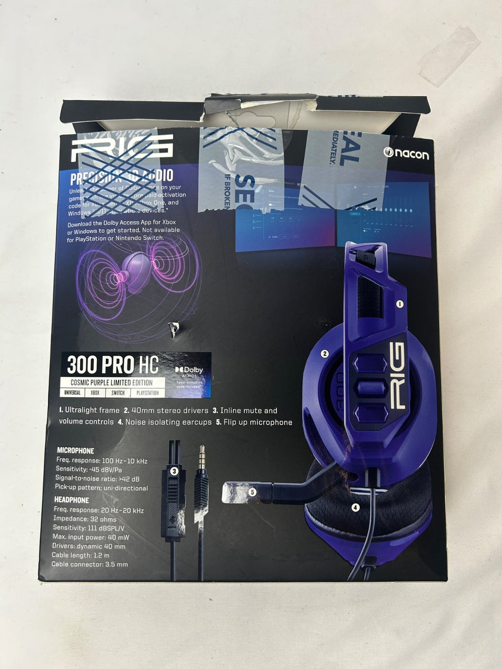 RIG 300 PRO HC WIRED Universal Gaming Headset for Xbox, PS5, Nintendo (10-1761)™