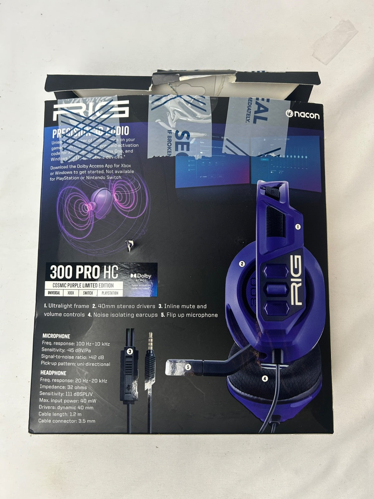 RIG 300 PRO HC WIRED Universal Gaming Headset for Xbox, PS5, Nintendo (10-1761)™