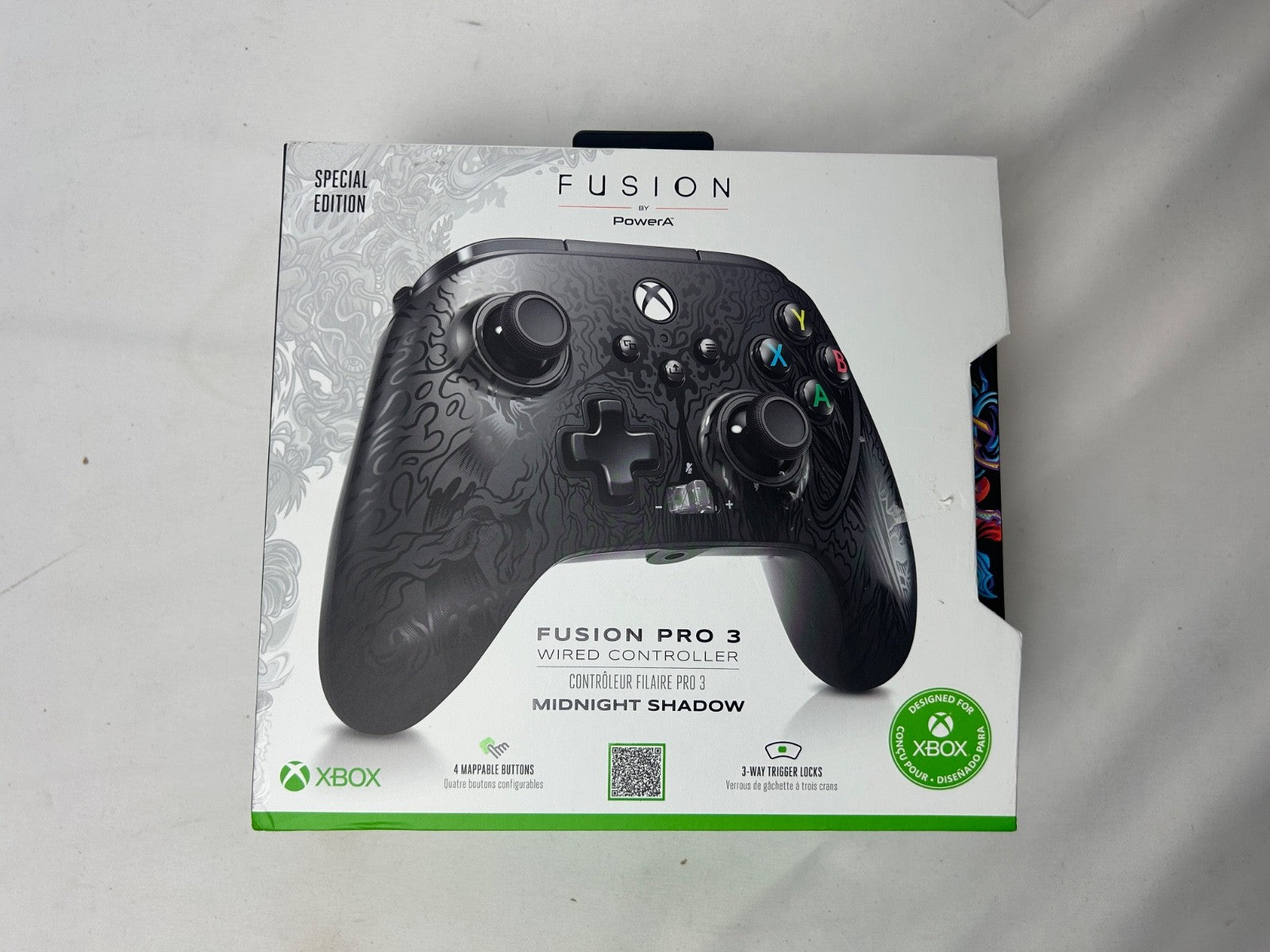 PowerA Fusion Pro 3 Midnight Shadow Wired Mappable Controller for Xbox