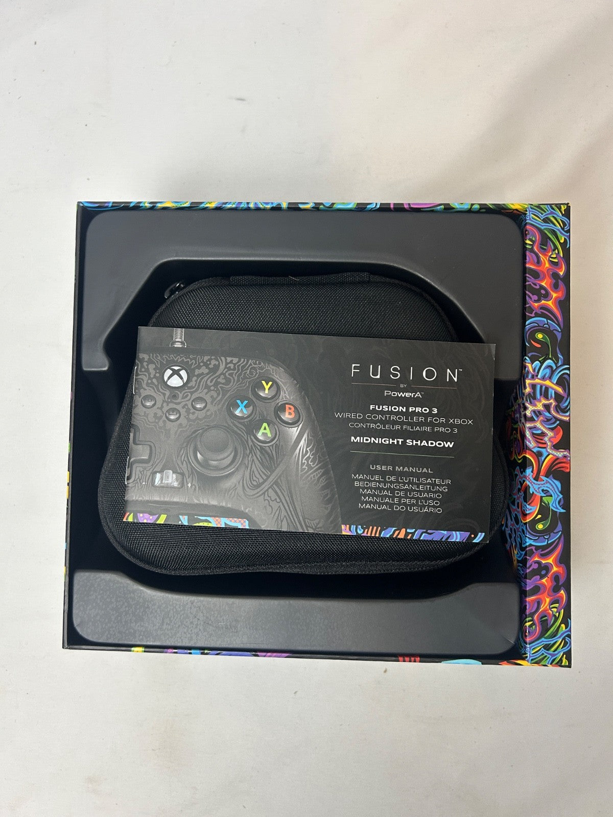 PowerA Fusion Pro 3 Midnight Shadow Wired Mappable Controller for Xbox
