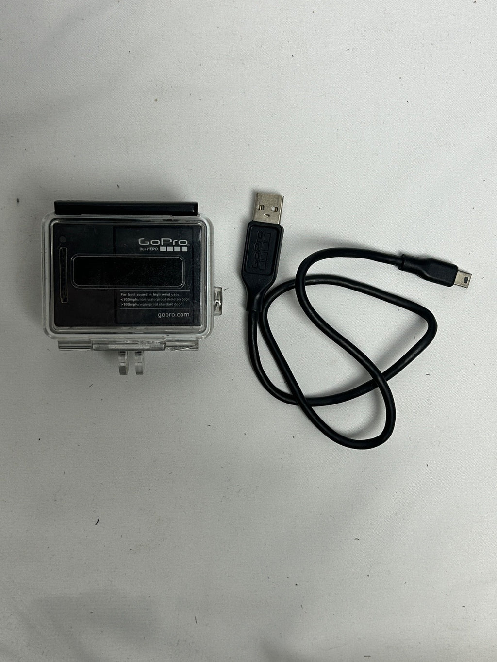 GoPro HERO 3 Action Camera w/ Waterproof Case & Charging Cable