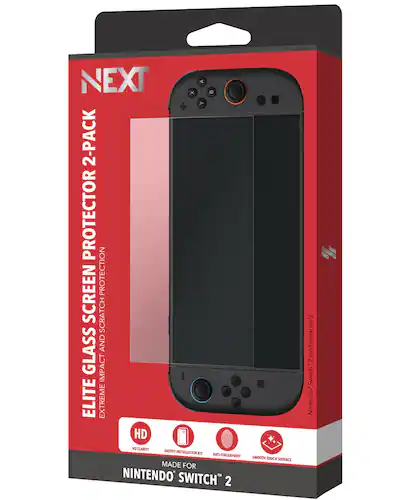 NEXT - Elite Glass Screen Protector 2-Pack for Nintendo Switch 2 - Clear