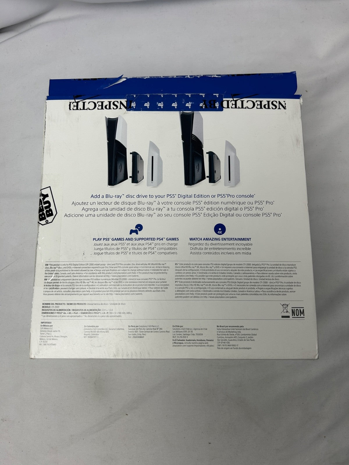 Sony PlayStation 5 Disc Drive for PS5 Digital Edition Pro/Slim
