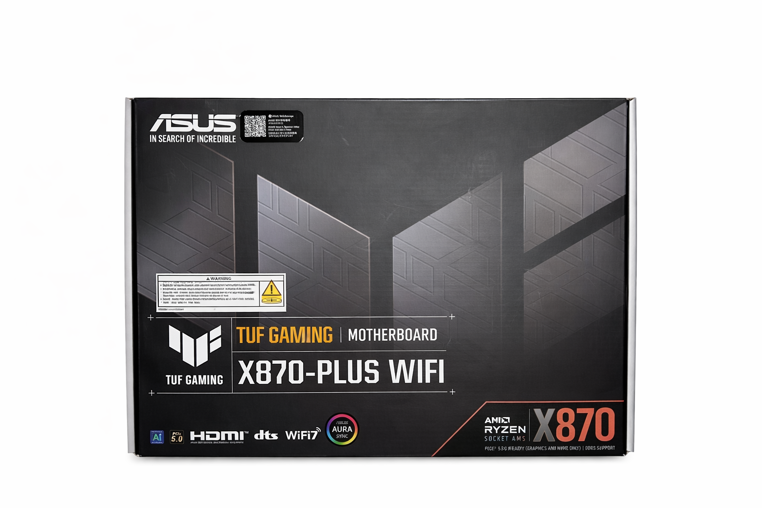 ASUS TUF Gaming X870-PLUS WiFi AM5 M2 Slots WiFi7 ATX Motherboard Only