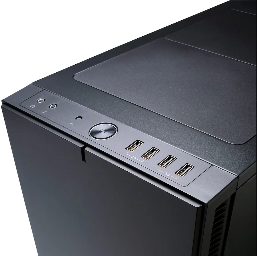 Fractal Design - Define R5 Black Silent ATX Mid-Tower PC Case - Black