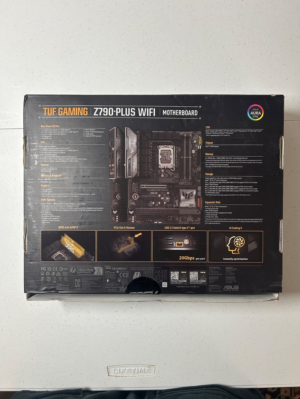 ASUS TUF Gaming Z790-PLUS WIFI LGA 1700 DDR5 ATX Motherboard Only