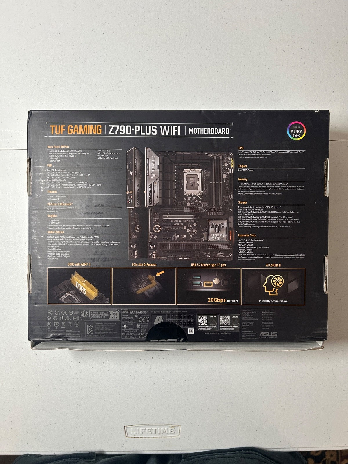 ASUS TUF Gaming Z790-PLUS WIFI LGA 1700 DDR5 ATX Motherboard Only