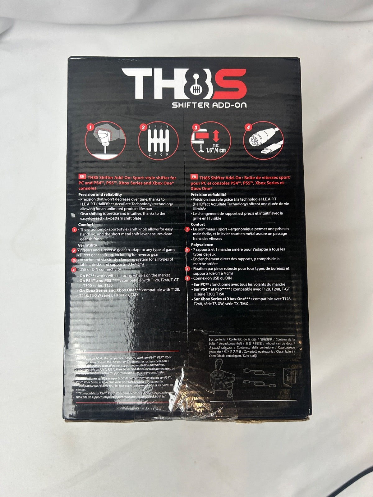 Thrustmaster TH8S Black Windows 10/11 Shifter Add-On Compatible With PS4/PS5