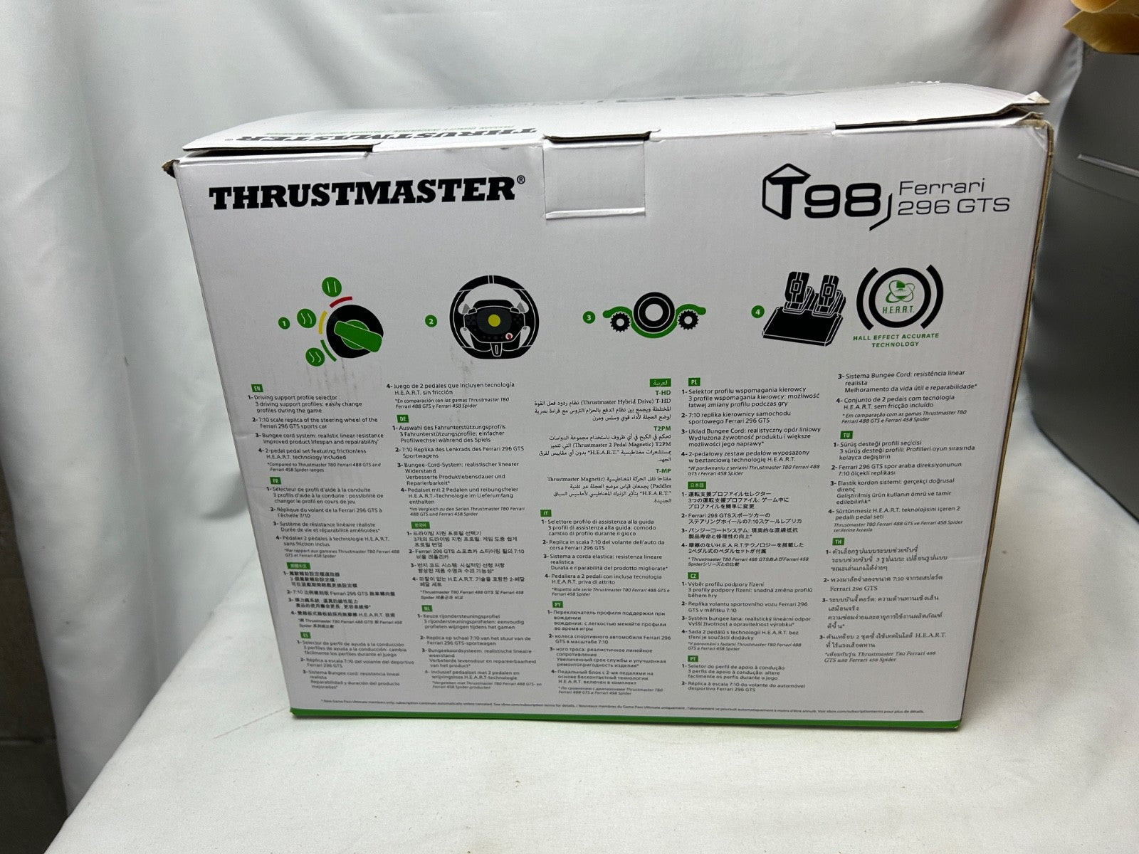 Thrustmaster T98 Ferrari 296 GTB Edition Racing Wheel Black