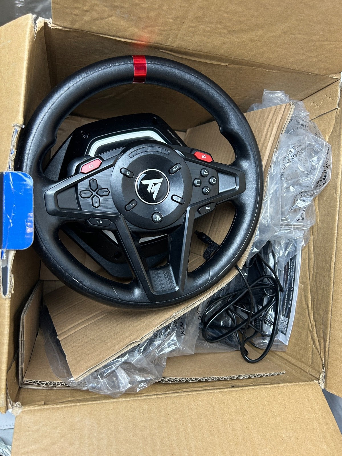 Thrustmaster - T128 Racing Wheel for PlayStation 4, 5 and PC - Black