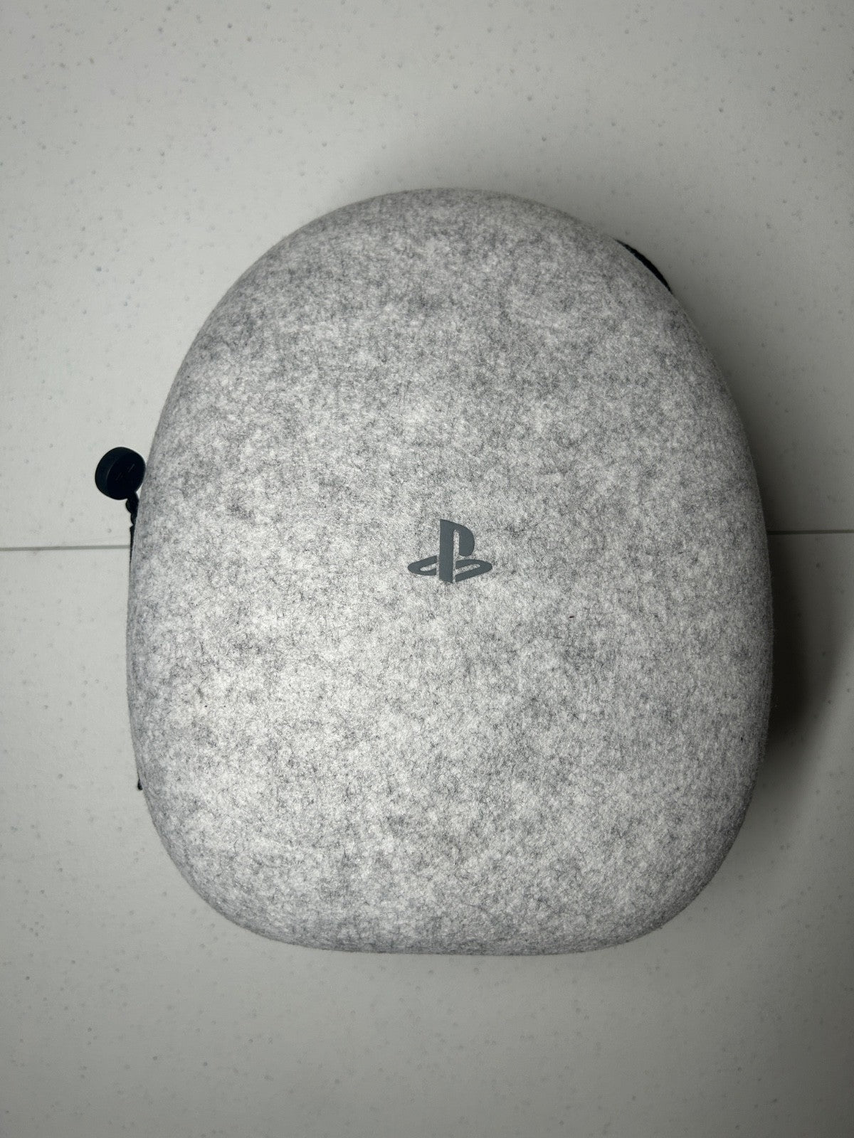Genuine Sony Playstation Pulse Elite Headphones Carrying Case Grey Felt