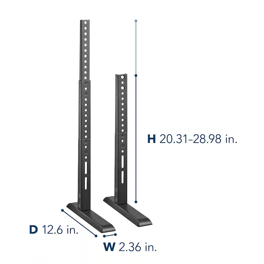 Insignia™ - Universal TV Feet Replacement Kit for TVs 49 -77" or 100 lbs - Black