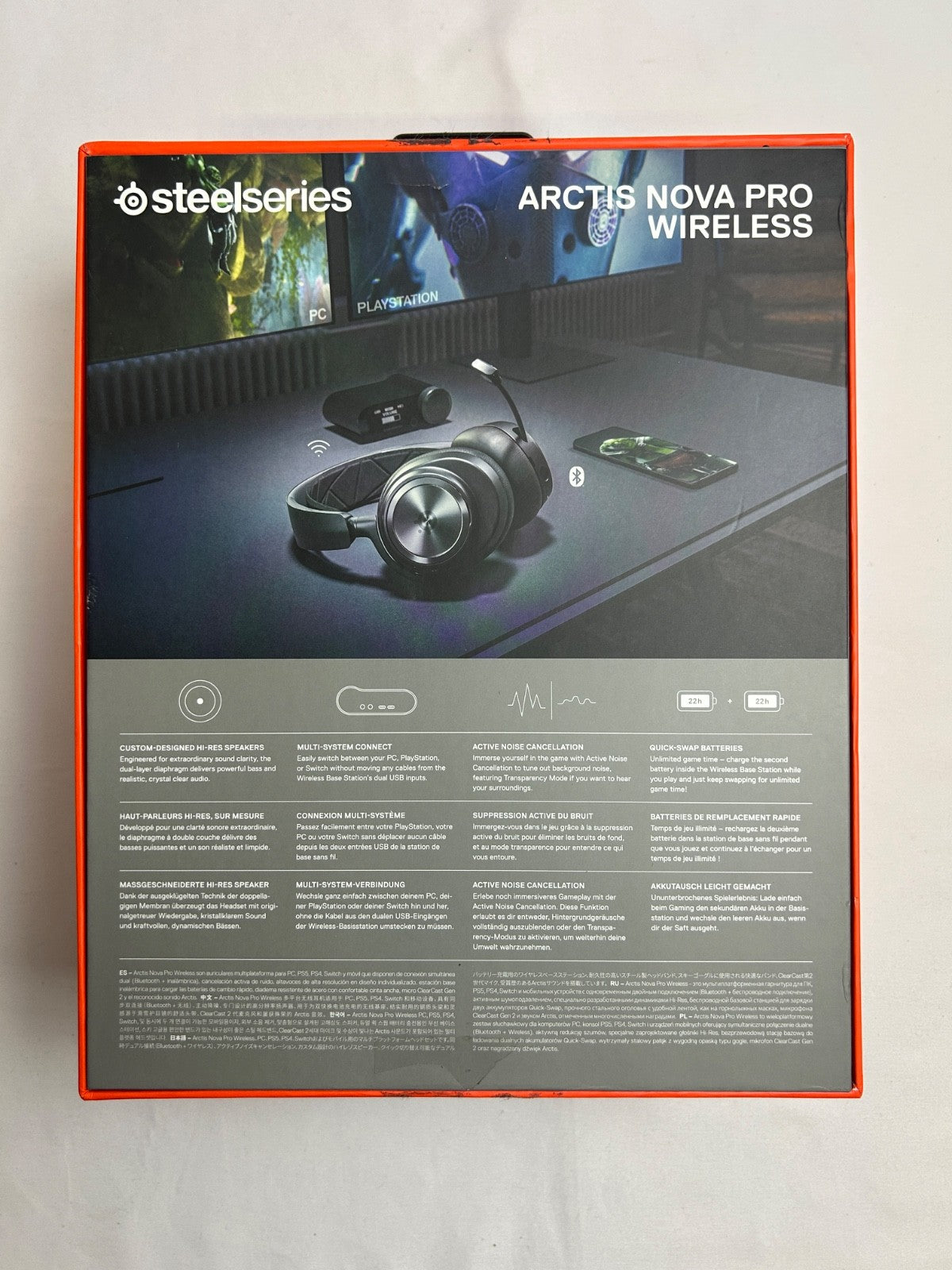 SteelSeries Arctis Nova Pro Wireless Over-Ear Gaming Headset for PlayStation/PC