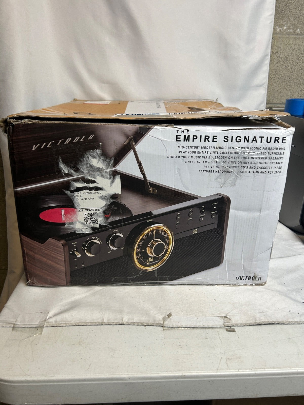 Victrola Empire Signature 6-in-1 Record Player Bluetooth FM CD Cassette