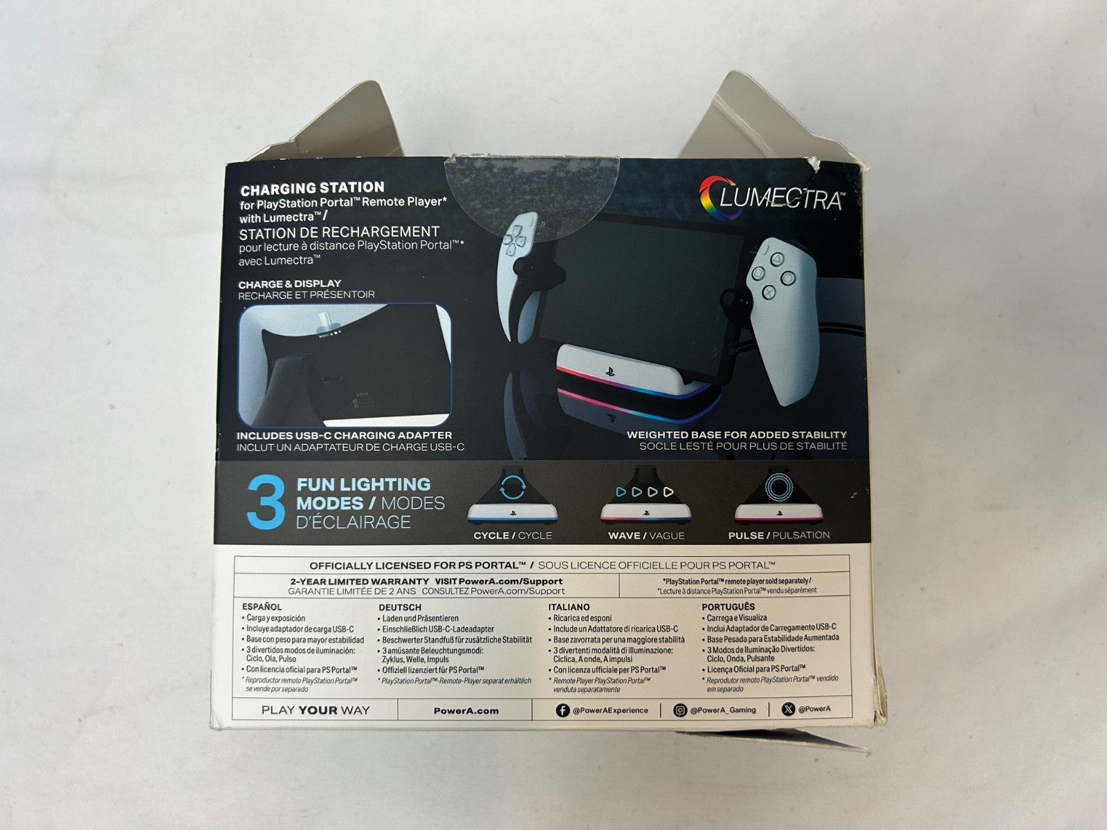 PowerA Charging Station for PlayStation Portal™ Remote Player with Lumectra™