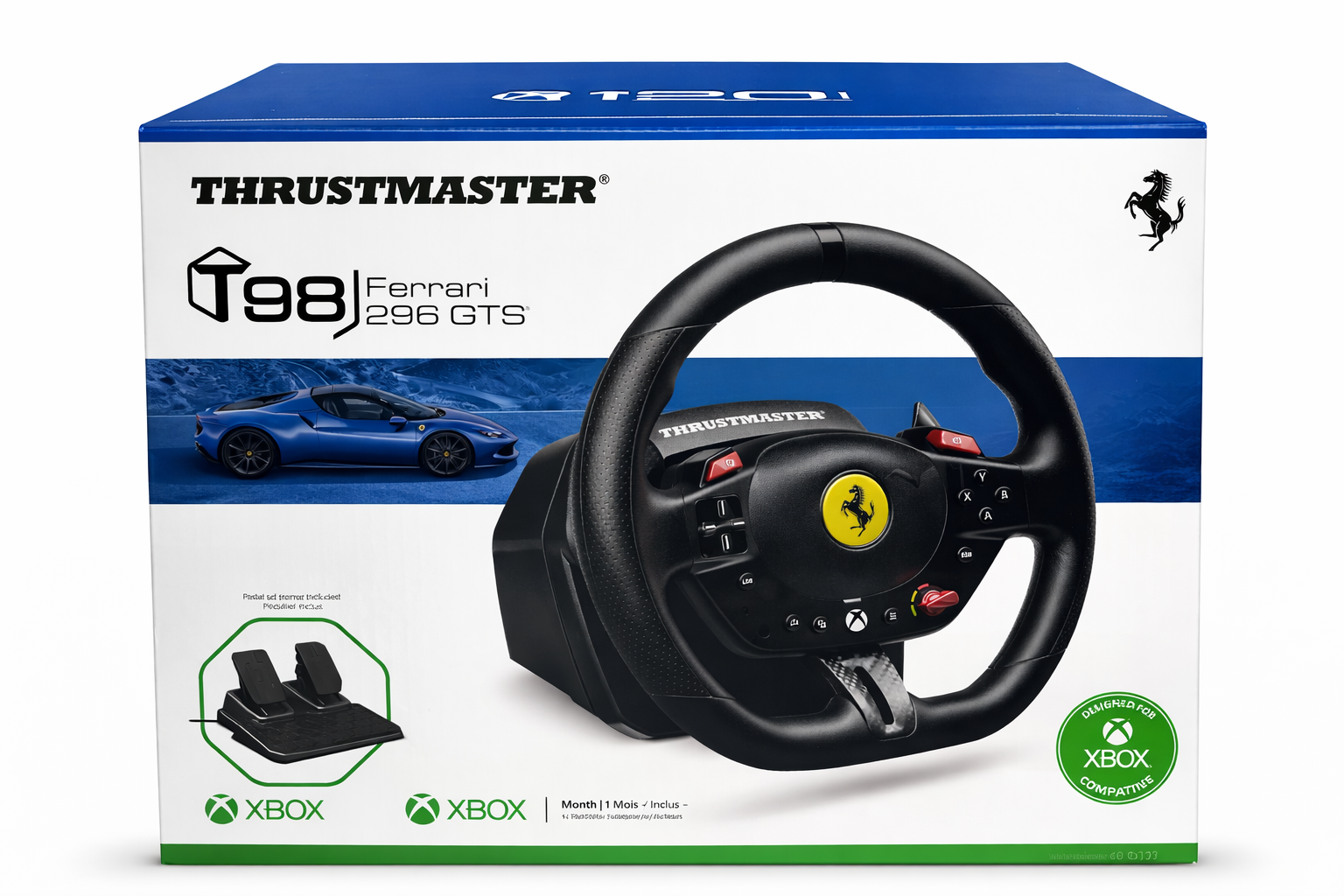 Thrustmaster T98 Ferrari 296 GTB Edition Racing Wheel Black