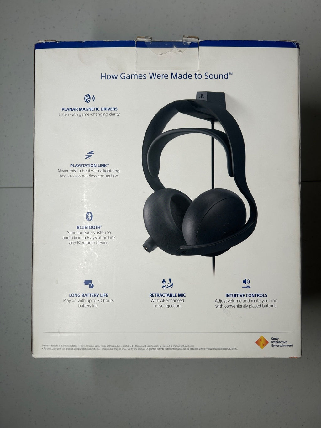 Sony PlayStation PULSE Elite Wireless Gaming Headset for PS5 - Black
