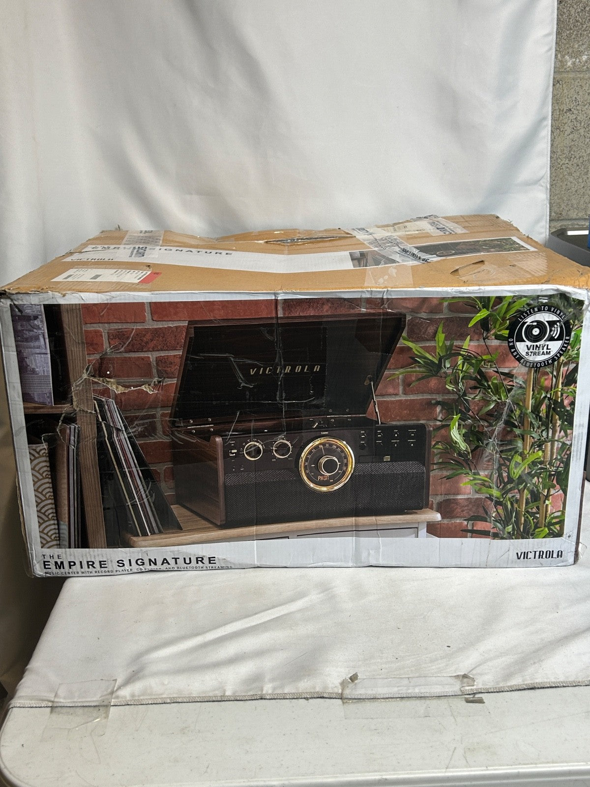 Victrola Empire Signature 6-in-1 Record Player Bluetooth FM CD Cassette