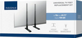 Insignia™ - Universal TV Feet Replacement Kit for TVs 49 -77" or 100 lbs - Black