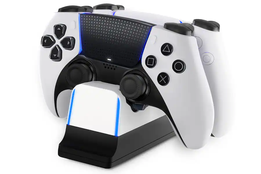 NEXT Dual Controller Charging Station for PlayStation 5 White