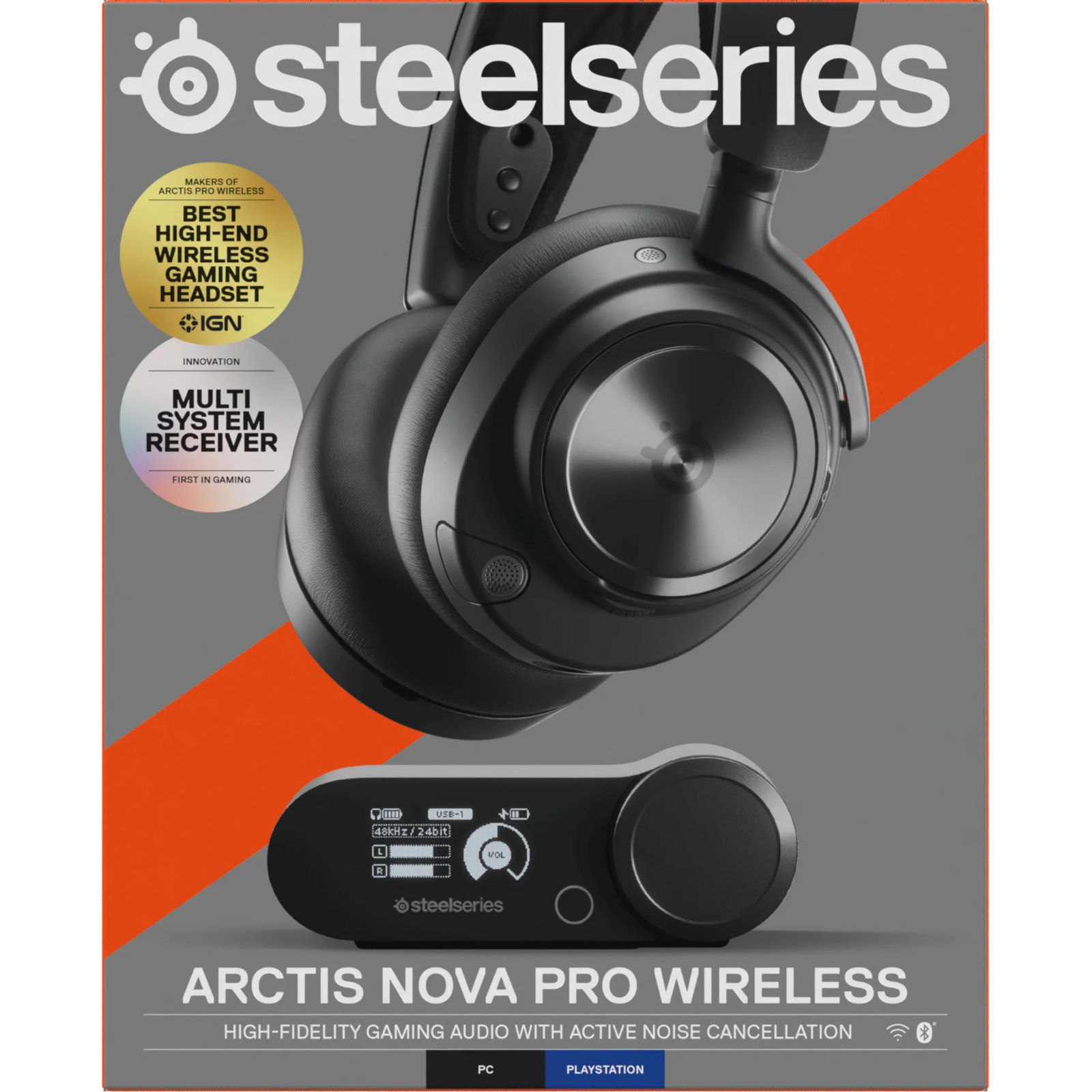 SteelSeries Arctis Nova Pro Wireless Over-Ear Gaming Headset for PlayStation/PC