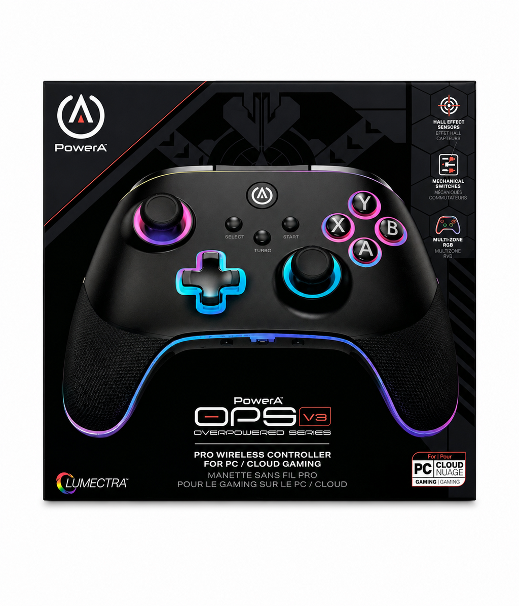 OPS V3 PowerA Pro Wireless Controller for PC & Cloud Gaming – Bluetooth/USB