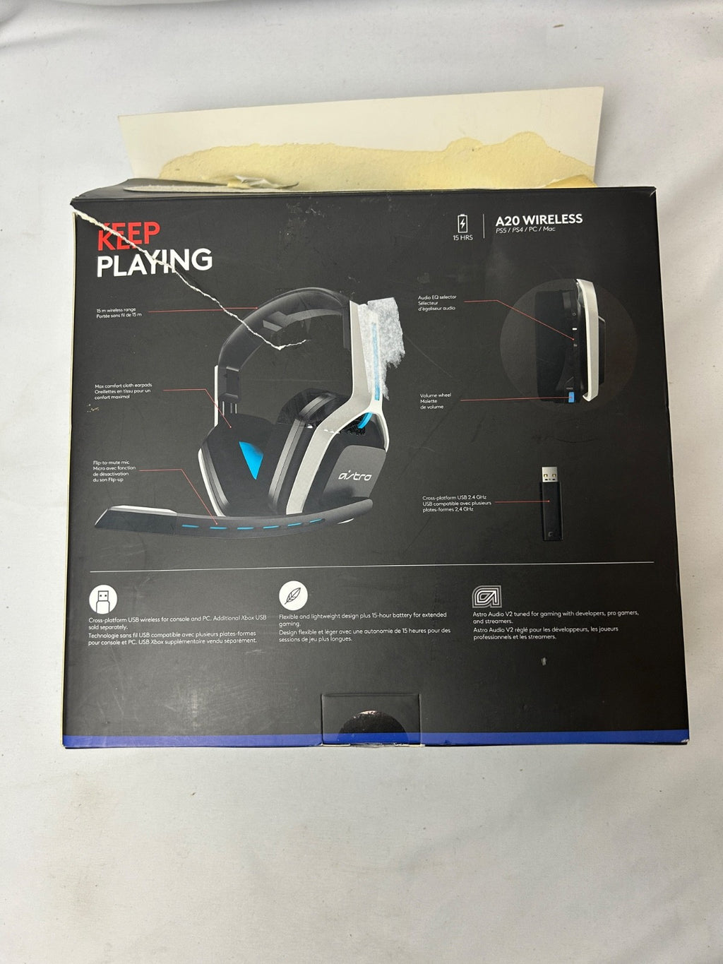 Astro A20 Bluetooth Wireless Gaming Headset for PlayStation 4/5