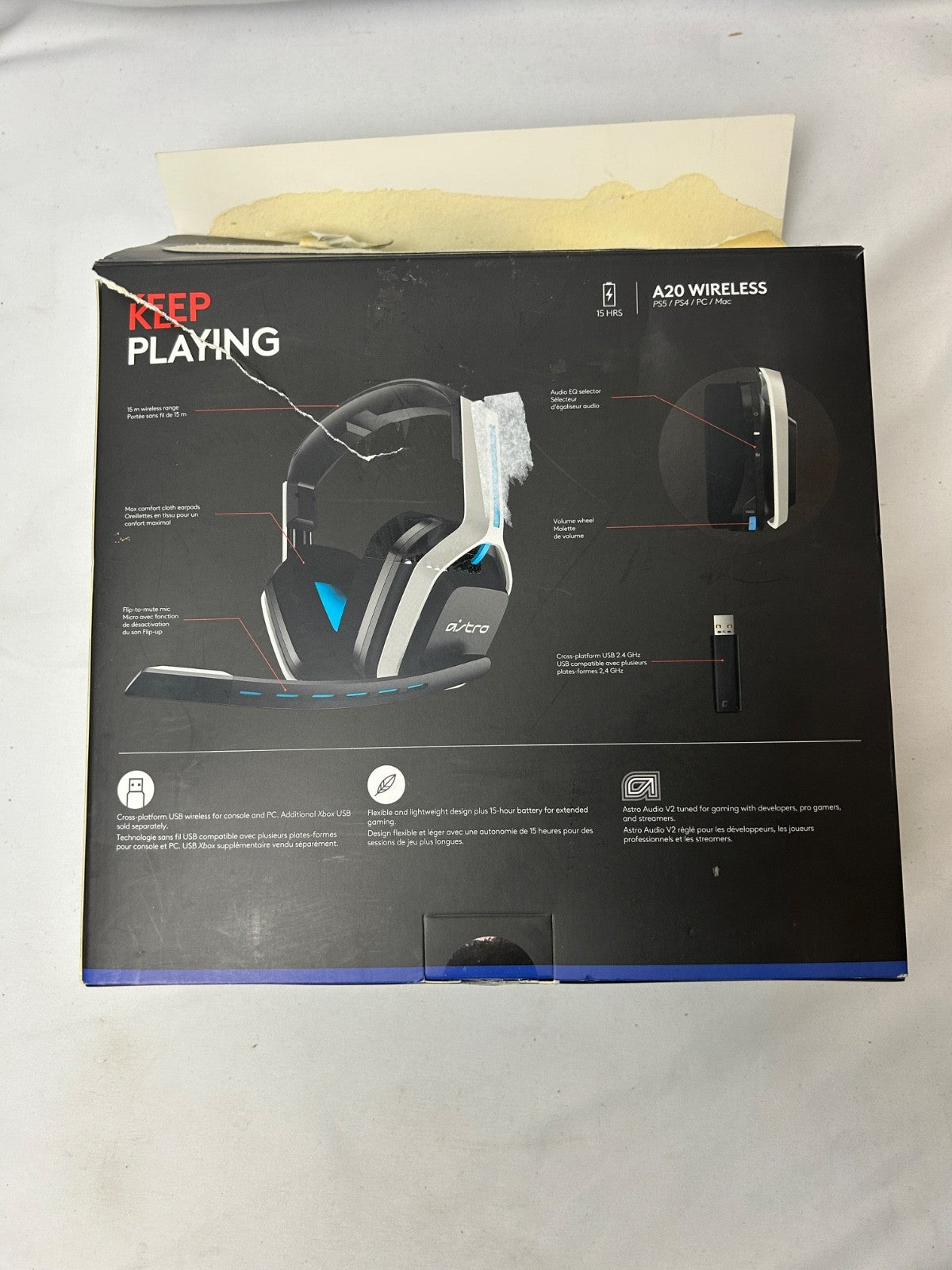 Astro A20 Bluetooth Wireless Gaming Headset for PlayStation 4/5