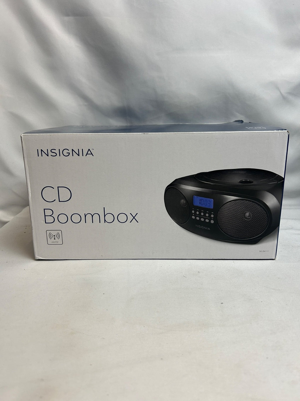 Insignia AM/FM Radio Portable CD Boombox - Black