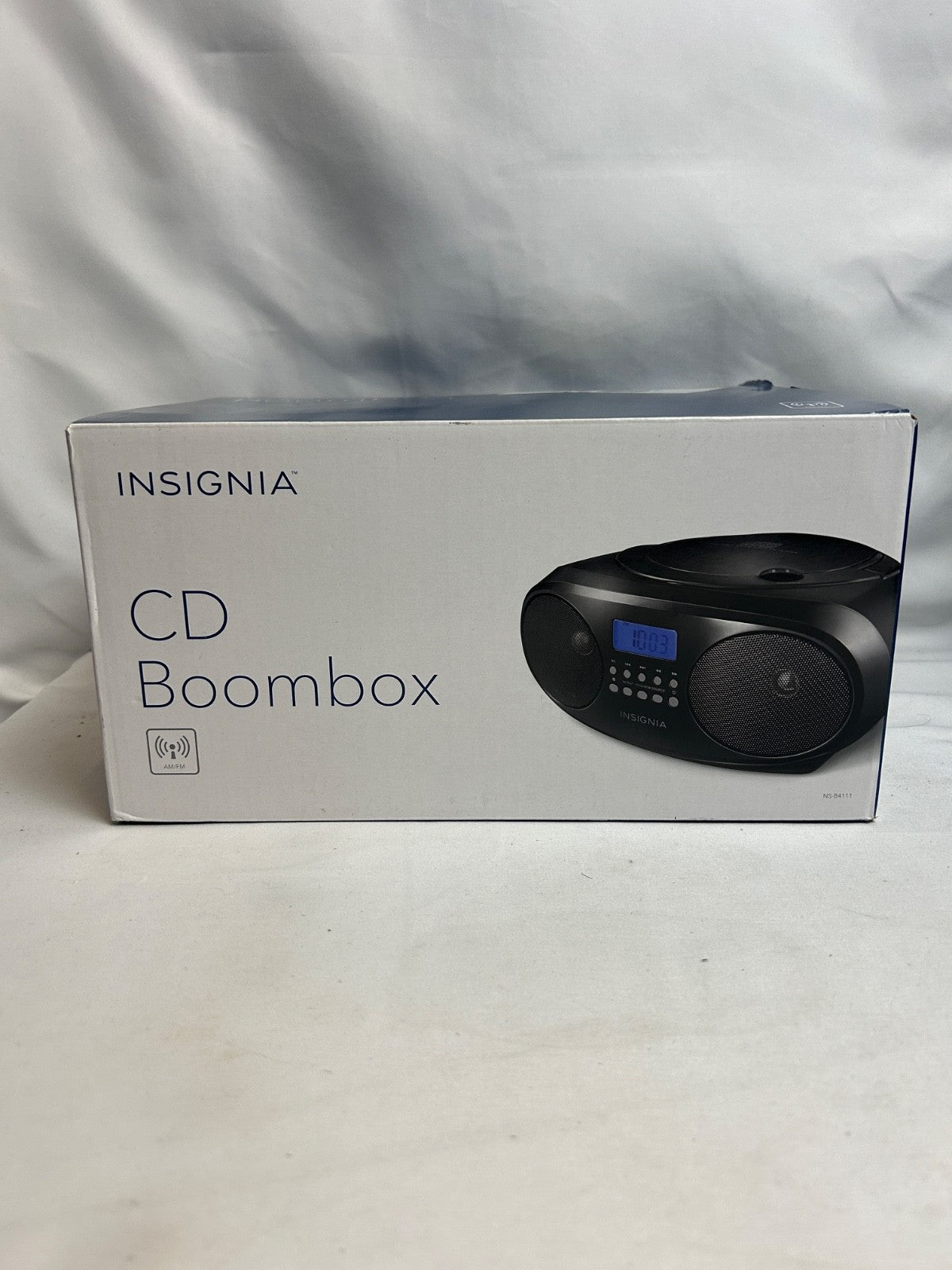 Insignia AM/FM Radio Portable CD Boombox - Black