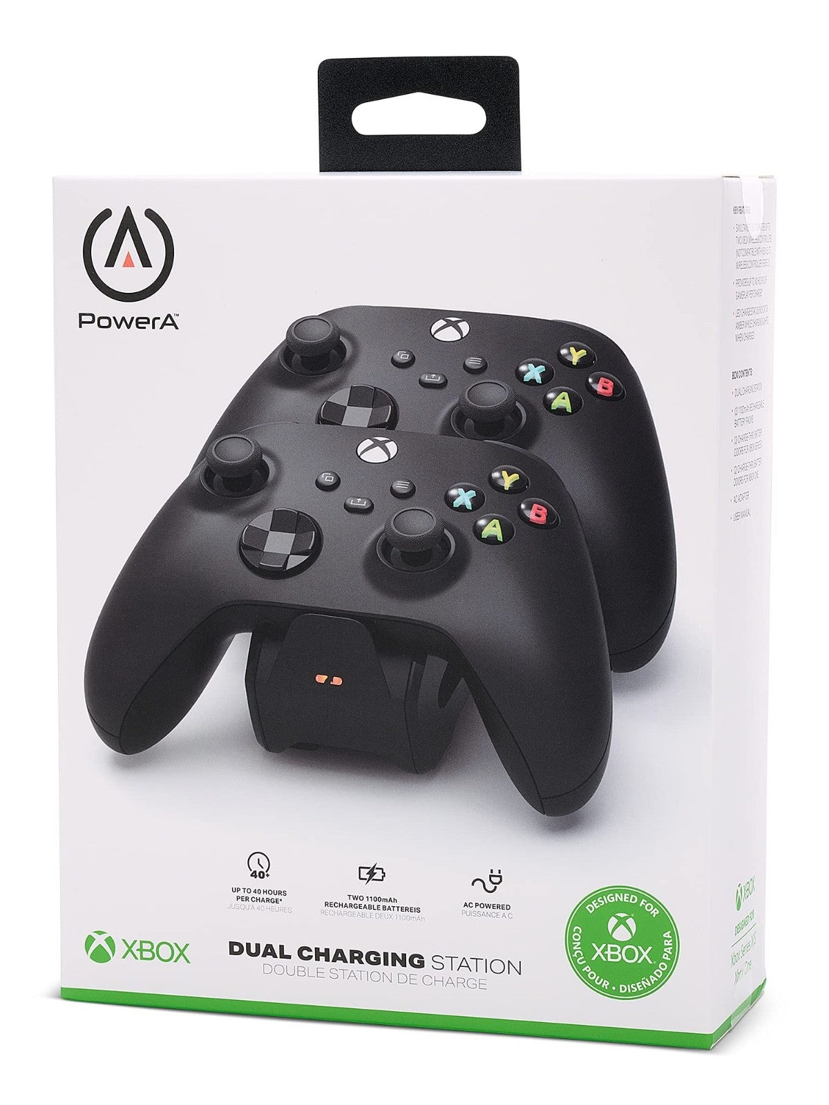 PowerA Dual Charging Station for Xbox Series X & One - Black Wireless Controller