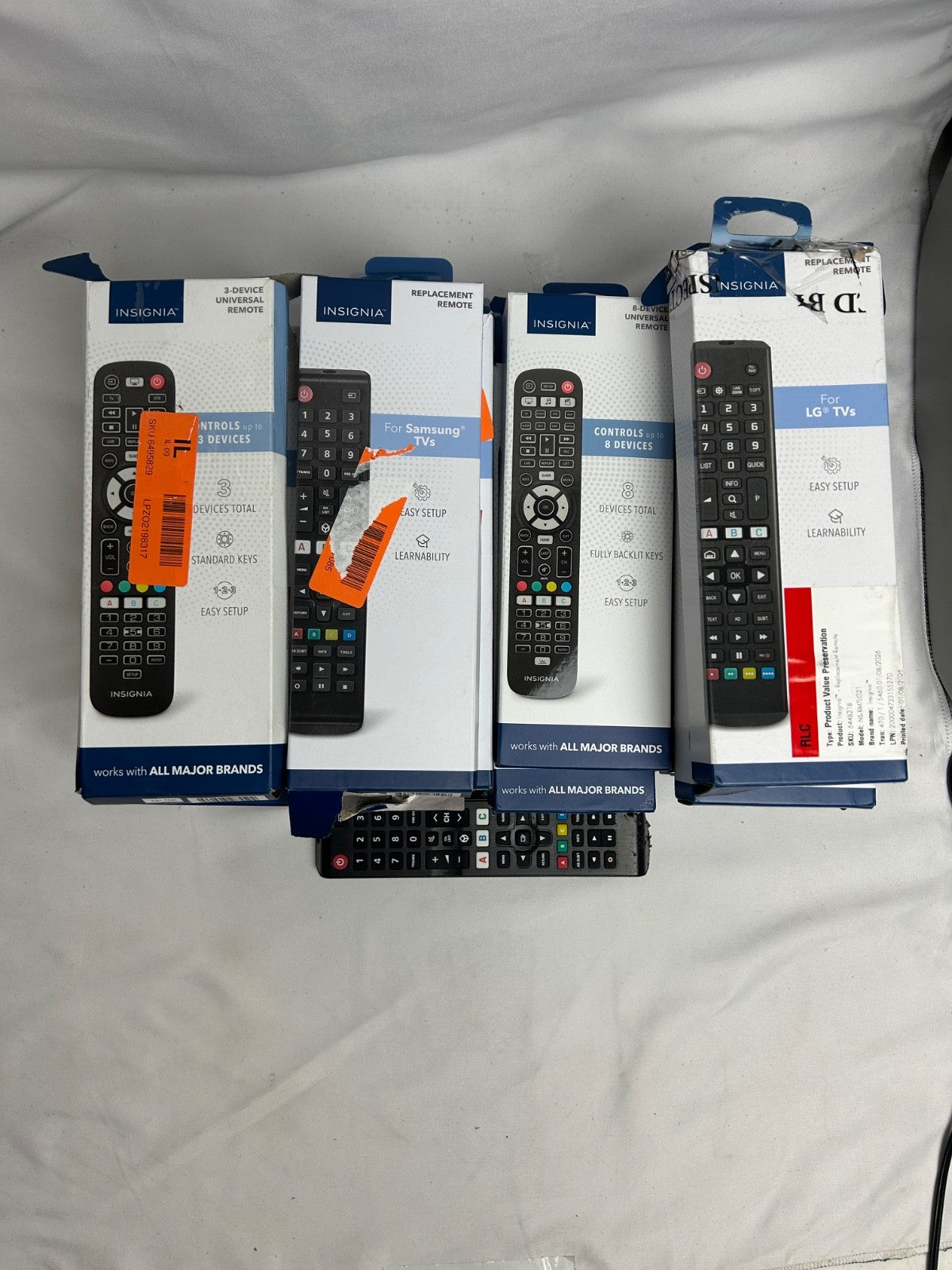 Bulk Lot Insignia TV Remotes NS-RMT3D21, NS-RMTSAM21 & More – Mixed Models/As Is