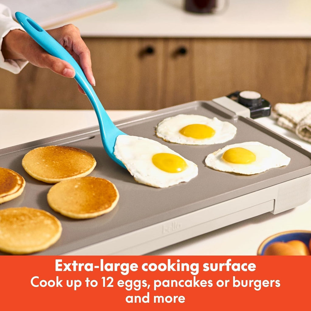 10" x 20" Electric Griddle with Warming Tray & Nonstick Ceramic Coating