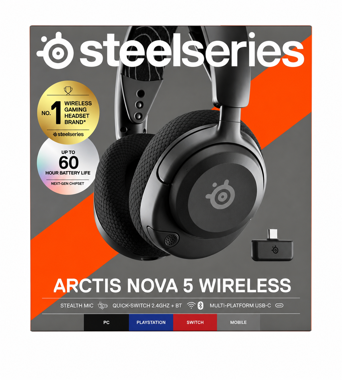 SteelSeries Arctis Nova 5 Wireless Gaming Headset - Black