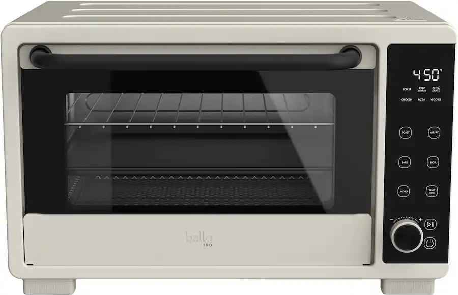 bella PRO - 6-Slice Air Fryer Toaster Oven (0.88 Cu. Ft.) - Oatmilk