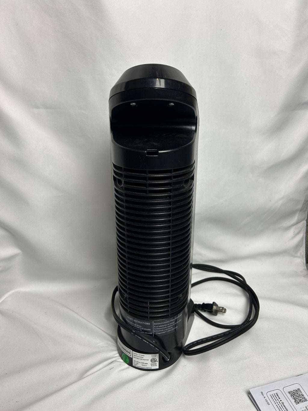 Lasko Ultra Ceramic Tower Heater with Digital Controls & Remote – Black